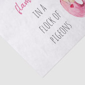 Papier Mousseline Flamant rose Aquarelle Exotique Rose Moderne Avec (Détail)