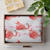 Papier Mousseline Flamant rose aquarelle série 14 (Cadeau)