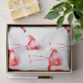 Papier Mousseline Flamant rose aquarelle série 15 (Cadeau)