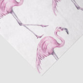 Papier Mousseline Flamant rose aquarelle série 17 (Détail)
