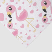 Papier Mousseline Flamant rose Baby shower mignon Tropical (Détail)