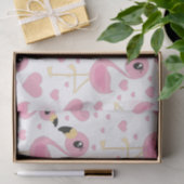 Papier Mousseline Flamant rose Baby shower mignon Tropical (Cadeau)