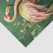 Papier Mousseline Flamant rose brillant Or, Élégant (Détail)
