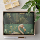 Papier Mousseline Flamant rose brillant Or, Élégant (Cadeau)