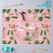 Papier Mousseline Flamant rose Collection été Un design 6 (Artisanat)