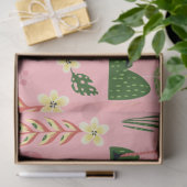 Papier Mousseline Flamant rose Collection été Un design 7 (Cadeau)