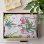 Papier Mousseline Flamant rose de Parties scintillant de  de  de la  (Cadeau)