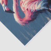 Papier Mousseline Flamant rose Impressionnisme Peinture Découpage (Détail)