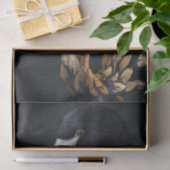 Papier Mousseline Flamant rose noir et or6 (Cadeau)