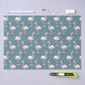 Papier Mousseline Flamant rose Père Noël Motif (Artisanat)