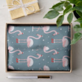 Papier Mousseline Flamant rose Père Noël Motif (Cadeau)