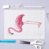 Papier Mousseline Flamant rose rose (Artisanat)