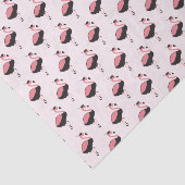 Papier Mousseline Flamant rose rose (Détail)