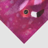 Papier Mousseline Flamant rose rose Abstrait Whimsical Découpage (Détail)