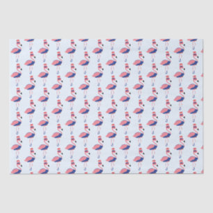 Papier Mousseline Flamant rose rose Juillet 4 Fête