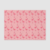 Papier Mousseline Flamant rose rose mignon et Motif de points (Recto)