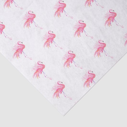Papier Mousseline Flamant rose rose Motif Beach (Détail)