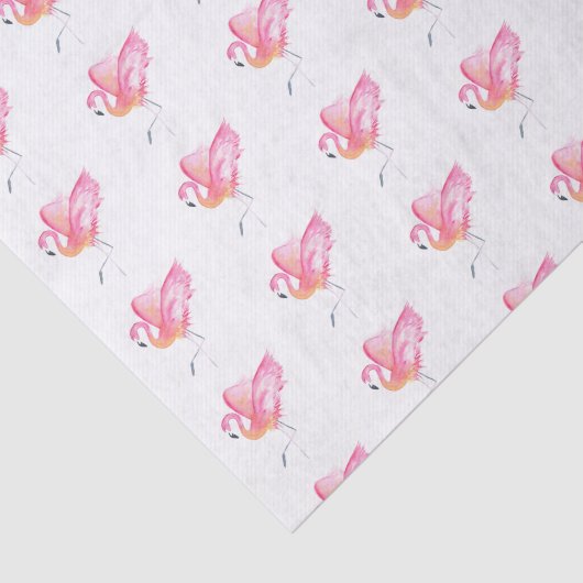 Papier Mousseline Flamant rose rose Motif Beach (Détail)