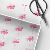 Papier Mousseline Flamant rose rose Motif Beach