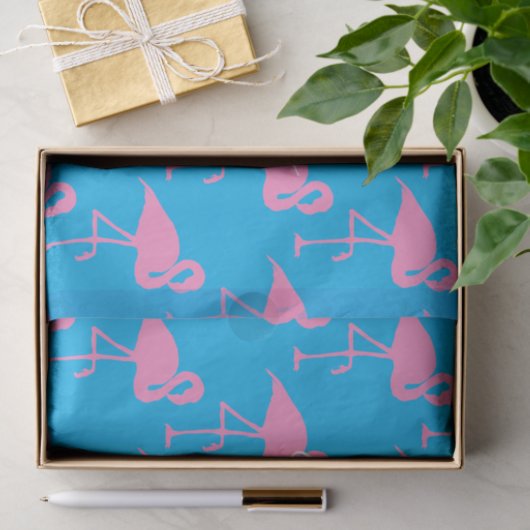 Papier Mousseline Flamant rose rose Thunder_Cove (Cadeau)