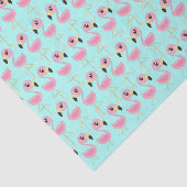 Papier Mousseline Flamant rose rose Tropical 1er anniversaire (Détail)