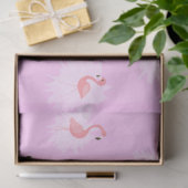 Papier Mousseline Flamant rose série Vibes tropicales Design 16 (Cadeau)