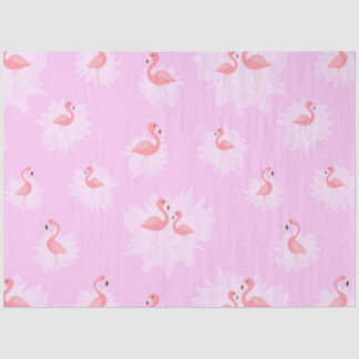 Papier Mousseline Flamant rose série Vibes tropicales Design 16