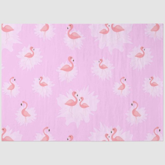Papier Mousseline Flamant rose série Vibes tropicales Design 16 (Recto)