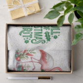 Papier Mousseline Flamant rose thème de Noël (Cadeau)