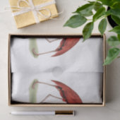 Papier Mousseline Flamants rose Monogramme de vigne noire Script DIY (Cadeau)