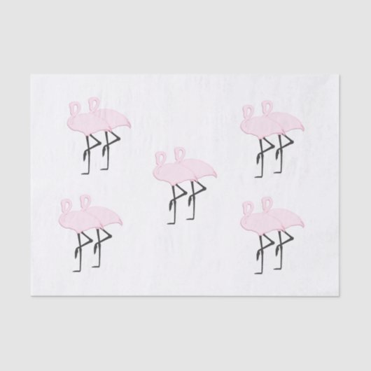 Papier Mousseline Flamants roses (Recto)