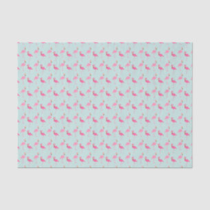 Papier Mousseline Flamants roses roses