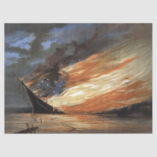 Papier Mousseline Flambeaux de la guerre civile rebelle sur le feu d (Recto)