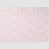 Papier Mousseline Flambeaux roses Noël rose (Recto)