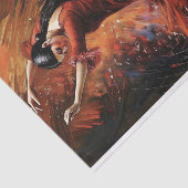 Papier Mousseline Flamenco Fire Découpage (Détail)