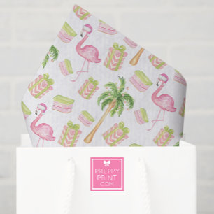 Papier Mousseline Flamingo Rose Aquarelle Noël Plage