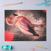 Papier Mousseline Flamingo Tissue/Decoupage Paper (Artisanat)