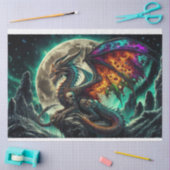 Papier Mousseline Flamme de dragon (Artisanat)