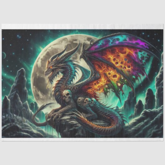 Papier Mousseline Flamme de dragon (Recto)