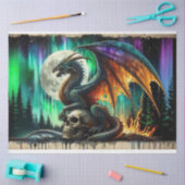 Papier Mousseline Flamme de dragon (Artisanat)