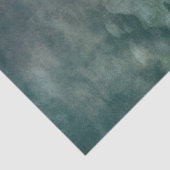 Papier Mousseline Flamme métallique vert de mer texturée en détresse (Détail)