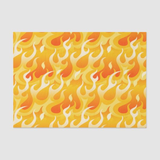 Papier Mousseline Flammes chaudes (Recto)