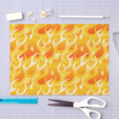 Papier Mousseline Flammes chaudes (Artisanat)