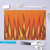 Papier Mousseline Flammes de feu (Artisanat)
