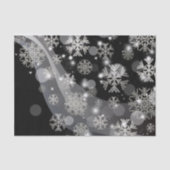 Papier Mousseline Flammes De Neige Argent Étincelles Et Éclaircissem (Recto)