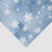 Papier Mousseline Flammes de neige de Noël Ciel bleu clair (Détail)