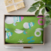 Papier Mousseline Flammes De Neige Ho Ho Noël (Cadeau)