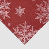 Papier Mousseline Flammes de neige Red Holiday Christmas (Détail)