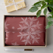 Papier Mousseline Flammes de neige Red Holiday Christmas (Cadeau)