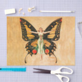 Papier Mousseline Flapper Butterfly Flying Woman Illustration (Artisanat)